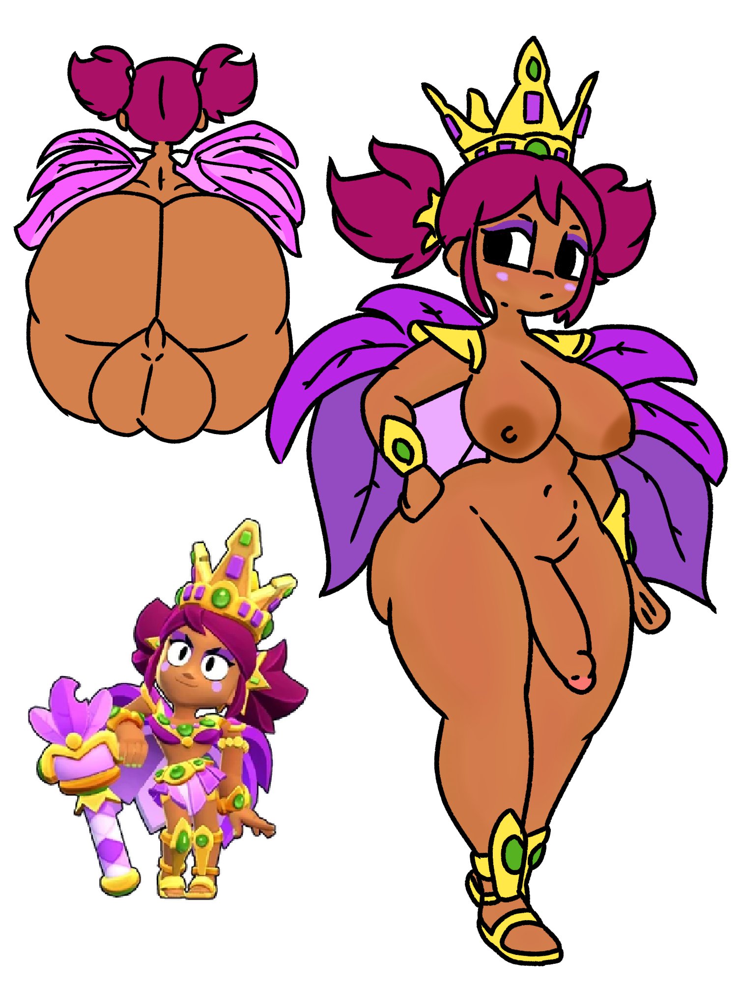 1futa, ass, balls, big ass, big penis, brawl stars, carnaval mandy (brawl stars), carnival, dark skin, foreskin, futa, futa only, futanari, mandy (brawl stars), solo, solo futa