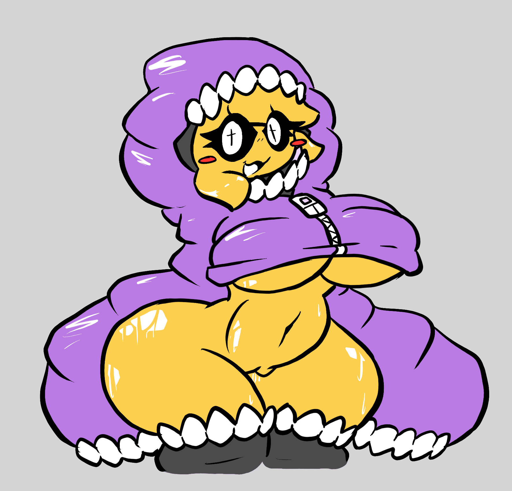 1female, big ass, big breasts, chubby, grace (roblox), hood up, humanoid, jacket, kneehighs, moyopoto3, pussy, roblox, roblox game, seesay (grace), solo female, stockings, thick thighs, underboob, wide hips, yellow skin, zipper