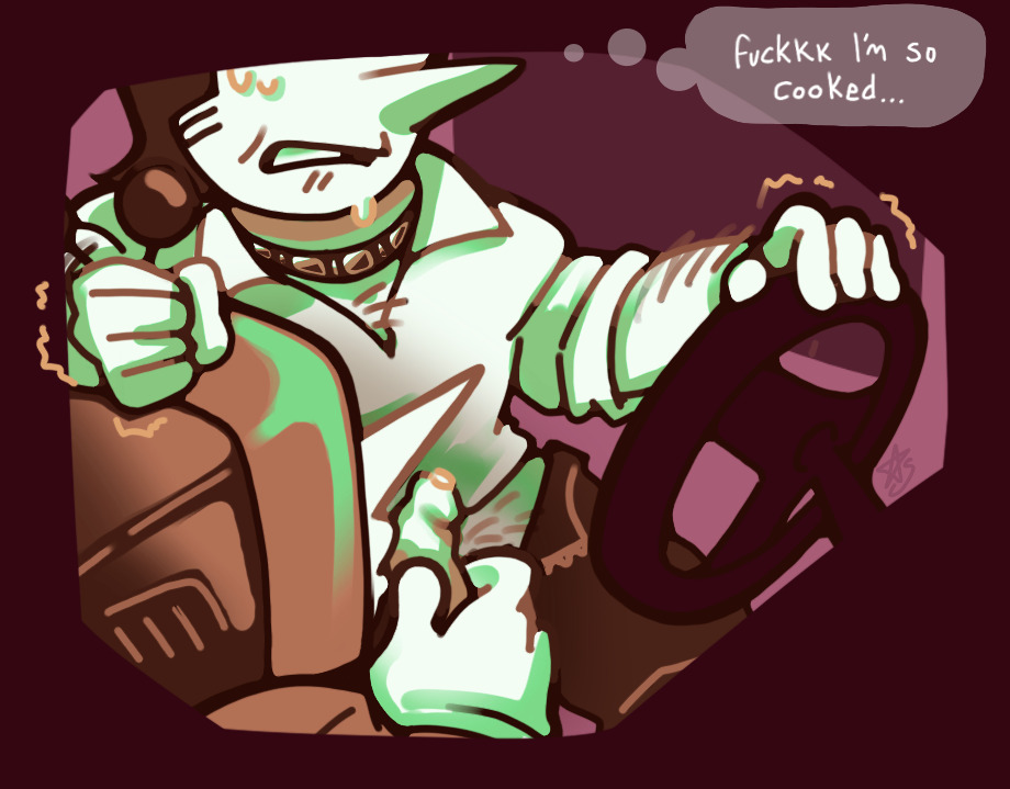 2boys, blowjob, blowjob pov, car sex, deltarune, deltarune chapter 3, dialogue, fellatio, gay sex, male/male, oral sex, road head, shrinking, size, size difference, size transformation, spamtenna, spamton g spamton, sucking penis, tenna (deltarune), thought bubble, yaoi