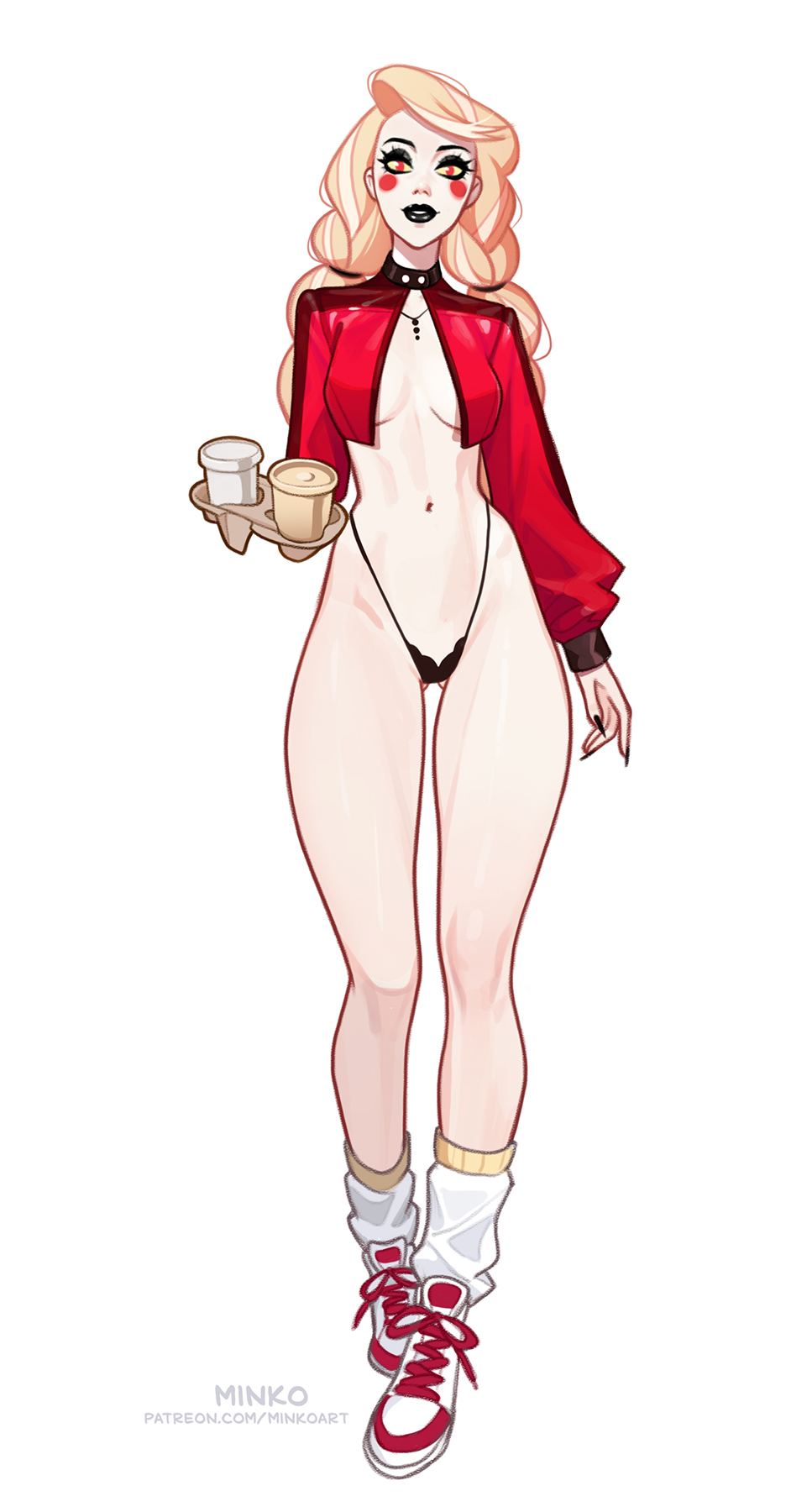 1girls, big ass, big breasts, breasts, charlie morningstar (hazbin hotel), curvaceous, curvy, curvy figure, demon, demon girl, demoness, digital media (artwork), female, female only, hazbin hotel, hellaverse, hips, legs, light skin, light-skinned female, mature, mature female, minko, slim waist, thighs, waist, white body, white skin, white-skinned female
