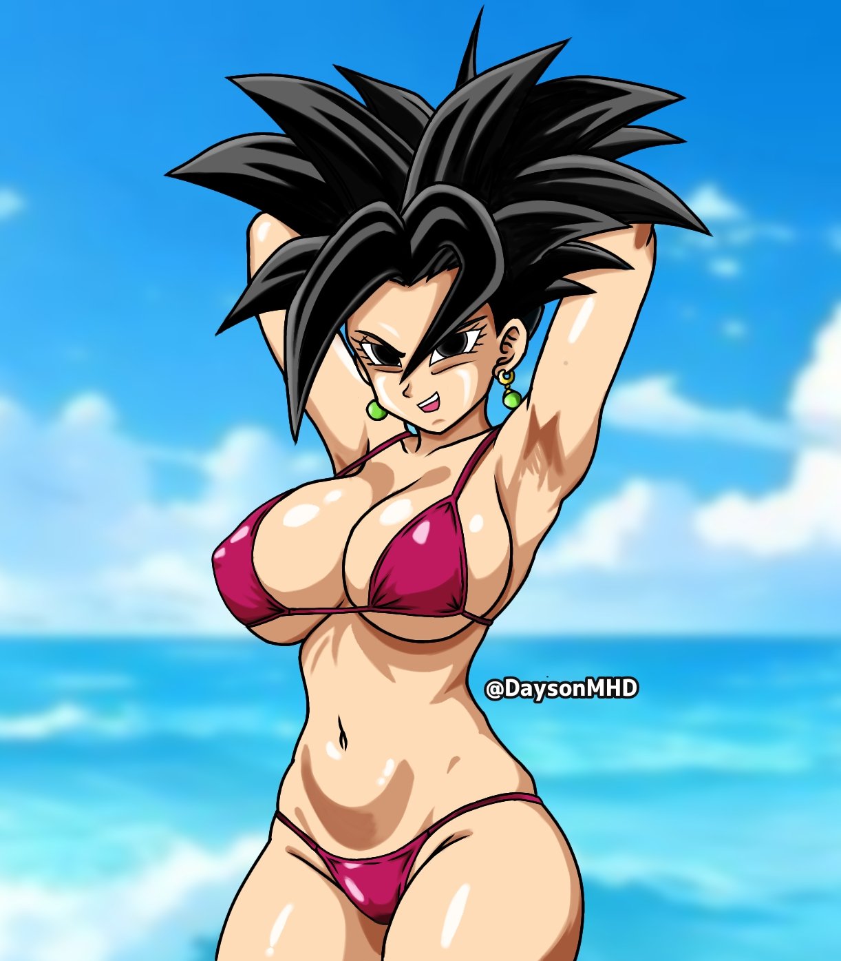 1girls daysonmhd dragon_ball dragon_ball_super dragon_ball_z female kefla solo solo_female tagme