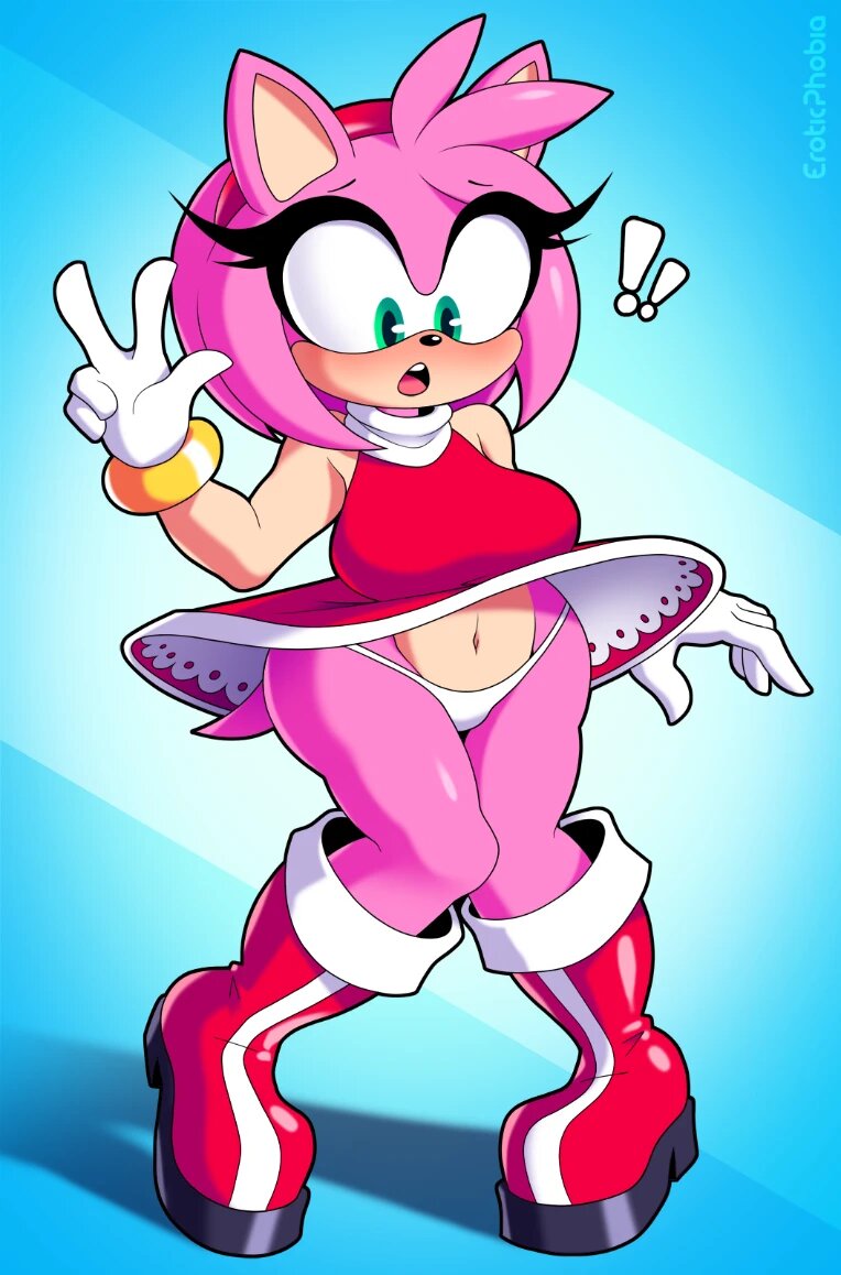 2022 amy_rose anthro ass blush boots dress eroticphobia eulipotyphlan eyelashes female footwear green_eyes hedgehog hi_res mammal masturbation panties sega simple_background solo sonic_(series) sonic_the_hedgehog_(series) upskirt