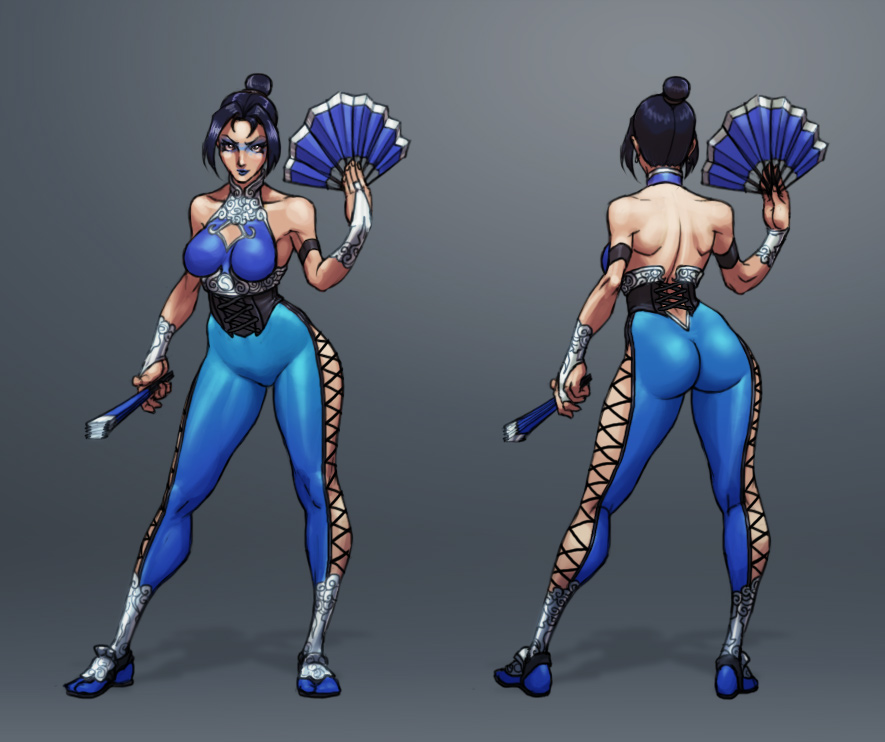 1girls alluring ass athletic_female big_breasts breasts cleavage clothes earrings female fit_female hand_fan jewelry jiggeh kitana kitana_(new_era) midway_games mortal_kombat mortal_kombat:_deception mortal_kombat_1_(2023) mortal_kombat_4 mortal_kombat_armageddon mortal_kombat_deadly_alliance mortal_kombat_deception mortal_kombat_ii ultimate_mortal_kombat_3