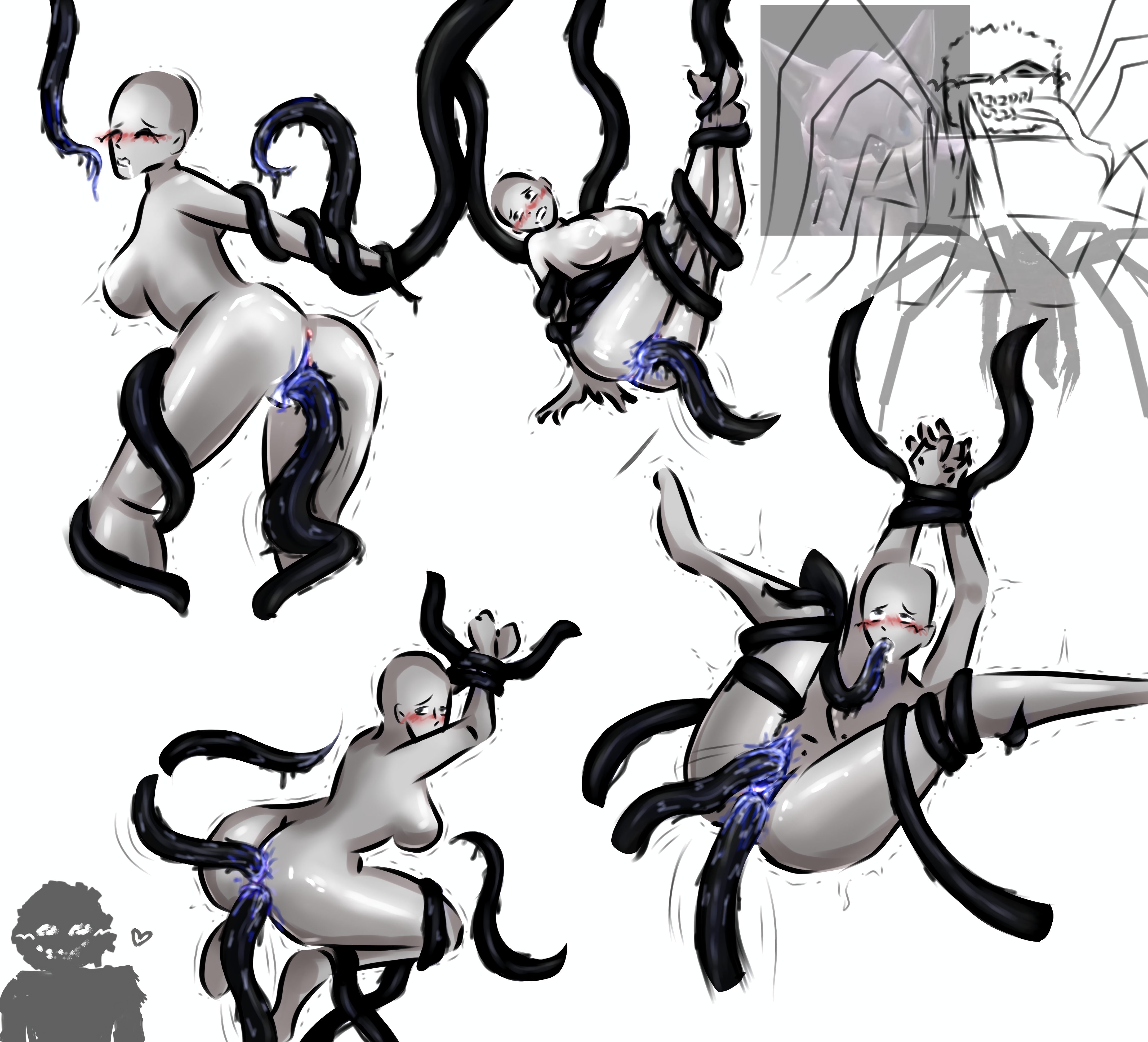 anal sex, bound, bound legs, bound wrists, double penetration, female, freaky, horror, lenny (the obsessed), male, minecraft, minecraft mod, monster, monster cock, monster on female, penis, pussy, tentacle, tentacle sex, the obsessed, tied hands, tied legs, tied up, vaginal penetration, y/n