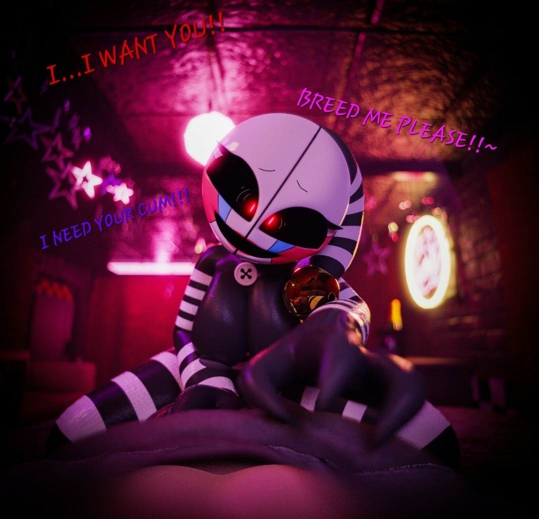 1girls, 3d, 3d (artwork), begging, begging for cum, black body, black nipples, breasts, clown, clown girl, crazy, crazy eyes, crazy female, crazy smile, dialogue, female, five nights at freddy's, freddy fazbear's pizzeria simulator, jester, male, male/female, mime, nipples, nude, nude female, penetration, puppet (fnaf), pussy, red eyes, security puppet (fnaf), shortstack, tagme, thick thighs, thighs, vaginal penetration, vaginal sex, yandere, yellow eyes, zynox