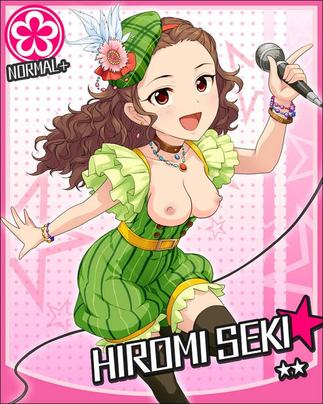 breasts character_name edited female idolmaster nipples photoshop seki_hiromi solo