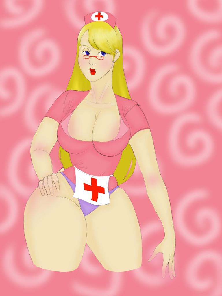 1girls female female_only glasses nurse red_cross solo tagme