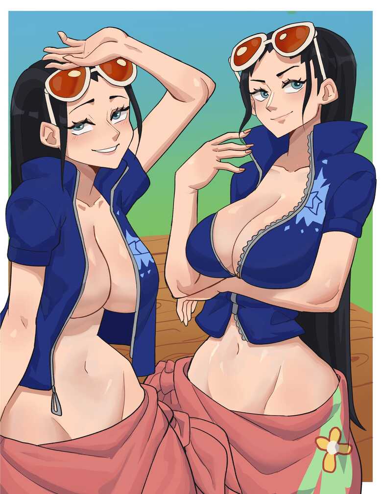 female female_only hyyun nico_robin one_piece