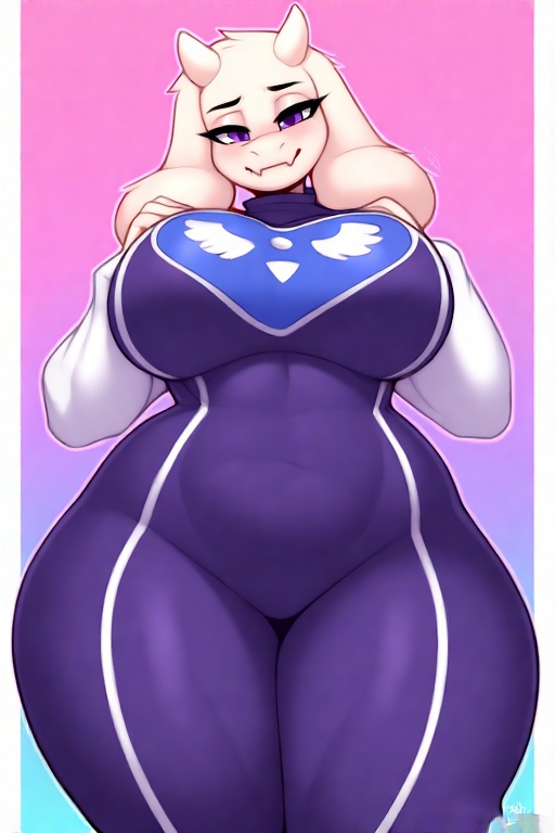 1girls, ai generated, anthro, anthro female, anthro only, anthro solo, ass, ass bigger than head, big ass, big breasts, big butt, big hips, big thighs, boobs bigger than head, boobs focus, breasts, breasts bigger than head, breasts focus, curvaceous, curvaceous ass, curvaceous body, curvaceous female, curvaceous figure, curvaceous hips, curvaceous thighs, curvy, curvy body, curvy female, curvy figure, curvy hips, curvy thighs, female, female anthro, female focus, female only, furry, furry ears, furry female, furry only, goat, goat ears, goat girl, goat horns, hips, hips wider than shoulders, huge ass, huge breasts, huge butt, huge thighs, looking at viewer, low-angle view, milf, only, only furry, only girl, only woman, purple clothing, purple eyes, purple pupils, small waist, solo, solo anthro, solo female, solo focus, solo furry, standing, suit, thick, thick ass, thick butt, thick hips, thick legs, thick thighs, thigh highs, thighhighs, thighs, thighs bigger than head, thighs bigger than torso, thighs together, thighs waist, thight clothing, tits bigger than head, tits focus, toriel, toriel (deltarune), toriel (undertale), undertale, undertale (series), voluptuous, voluptuous anthro, voluptuous body, voluptuous female, waist, white body, white fur, wide ass, wide hipped female, wide hips, wide thighs, woman focus, woman only, woman solo