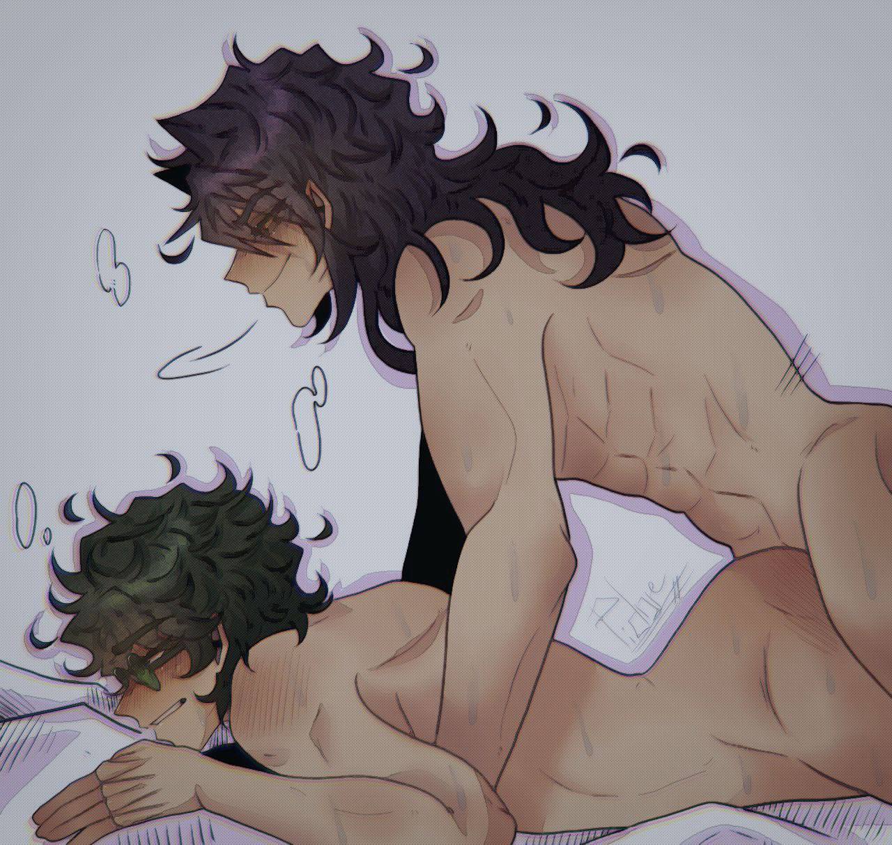 13_cards 13_карт 2boys anal gay muscular_male sex yaoi вару_(13_карт) пик_(13_карт) пиковару