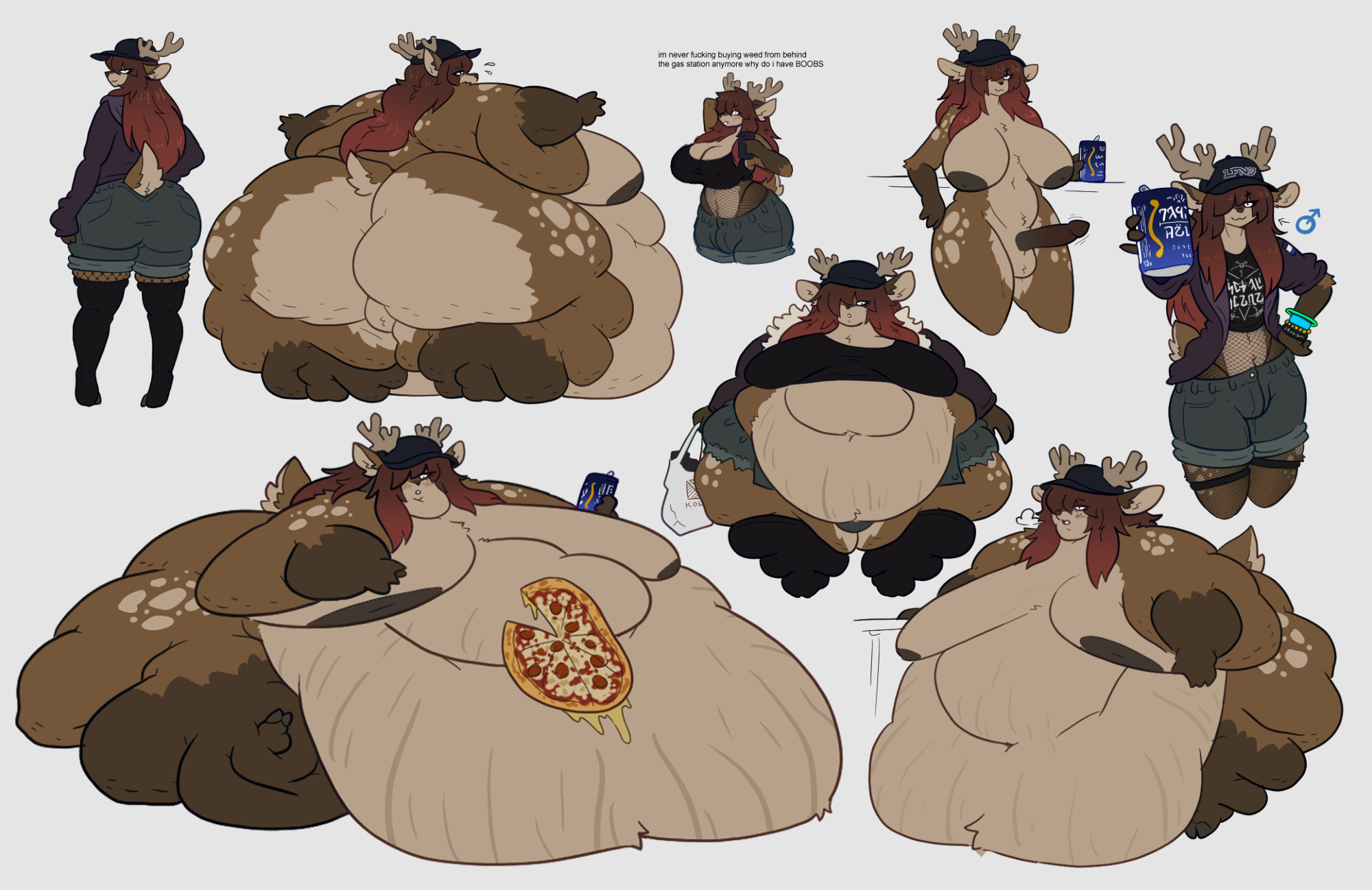anthro, bbm, big ass, big breasts, big penis, breasts, bubble butt, busty male, cleavage, furry, futa only, futanari, huge ass, huge breasts, huge cock, hyper ass, intersex, large areolae, male, male with breasts, mexifurfoof, moobs, nipples, overweight, penis, ravyra (mexifurfoof), ssbbm, tagme, thick thighs, weight gain, wide hips