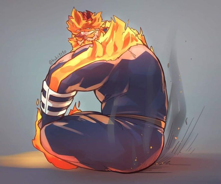 beard burning burning_alive butt_crush costume dad_bod endeavor_(my_hero_academia) enji_todoroki facial_hair fire kuki1210 male male_only my_hero_academia sitting sitting_on_another sitting_on_person size_difference solo solo_male trapped_in_butt trapped_in_clothing