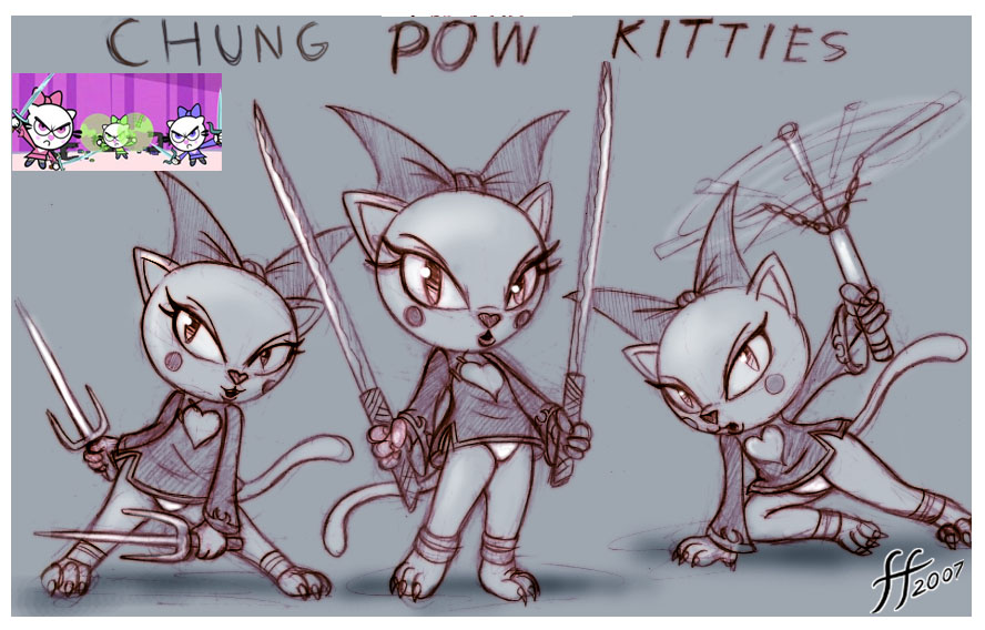 14-bis 2007 3girls anthro chung_pow_kitties disney feline female multiple_girls panties tagme yin_yang_yo!