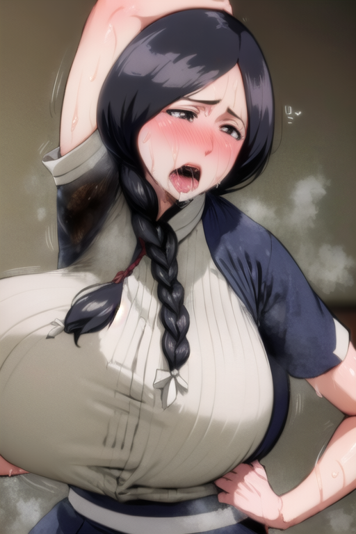 ai_generated armpits bleach hairy_armpits milf open_mouth saliva sweaty unohana_retsu