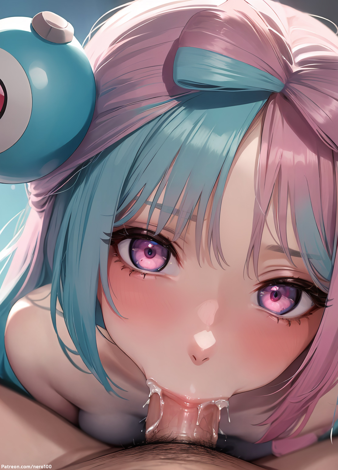 1boy, 1girls, 2d, adult and teenager, adult on young, age difference, ai generated, aqua hair, athletic, athletic female, black hair, blowjob, blowjob face, blue hair, blush, breasts, completely nude, curvy, curvy figure, cute, dark hair, deep blowjob, deepthroat, deepthroat no hands, detailed, eye contact, eyelashes, eyeshadow, female, fit, fit female, fringe, game freak, hair ribbon, hands-free, high quality, human, iono (pokemon), light skin, light-skinned female, lips, lipstick, long hair, looking at viewer, looking up, male, medium breasts, nai diffusion, nero100, nintendo, nipples, no bra, no panties, no pants, no underwear, nude, nude female, nudity, older on younger, oral, oral penetration, pale skin, pale-skinned female, petite, pink eyes, pink hair, pokemon, pokemon dppt, pokemon ss, pov, seductive, seductive eyes, seductive look, skinny, slim, sloppy, sloppy blowjob, small breasts, stable diffusion, tagme, teenage female, teenager, thin, thin arms, thin female, thin waist, two-tone hair, uncensored, young