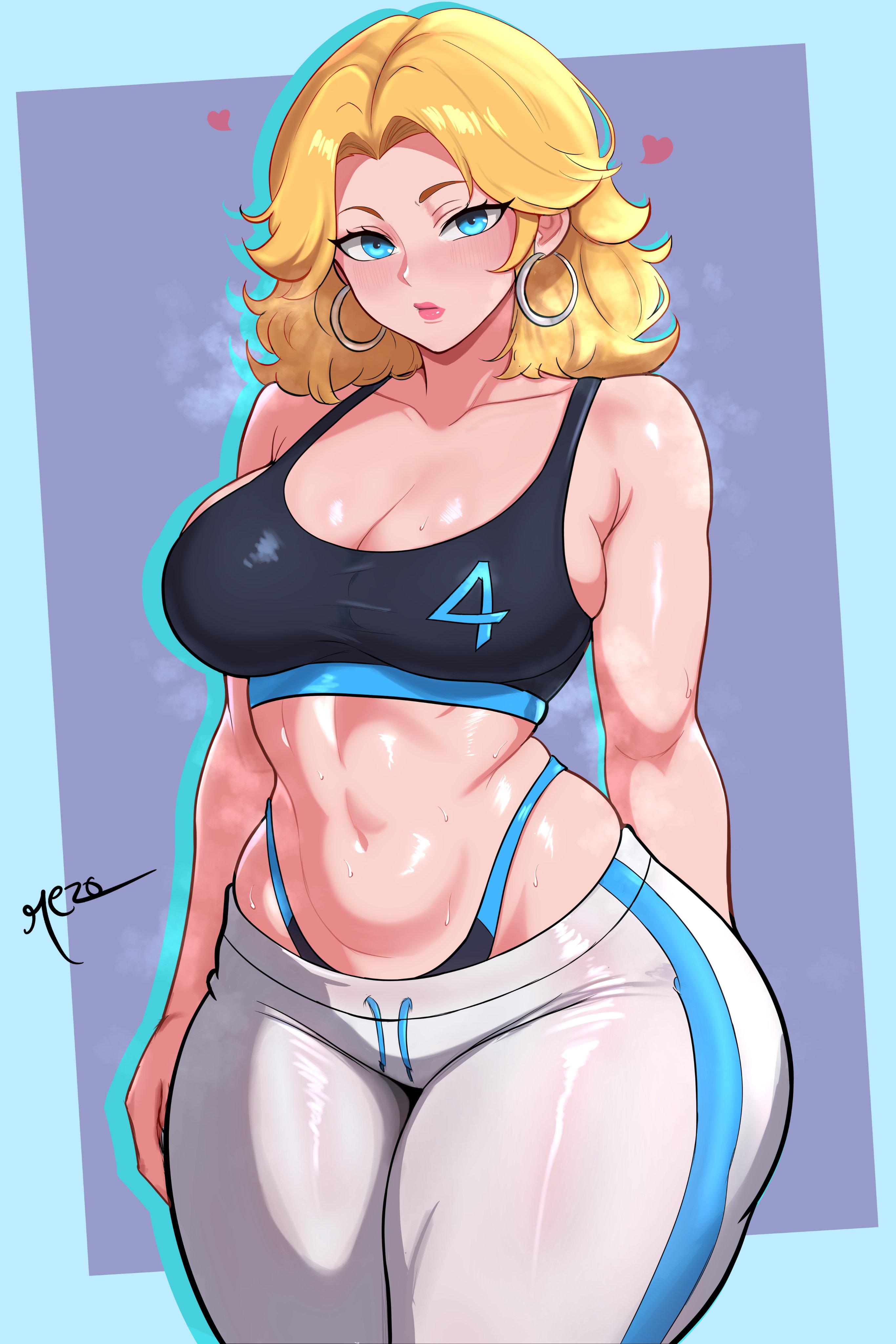 1girls, 2d, alternate version available, ass, big ass, big breasts, blonde hair, breasts, cleavage, clothed, clothed female, fantastic four, female, female only, femdom, invisible woman, invisible woman (marvel rivals), light skin, light-skinned female, looking at viewer, marvel, marvel comics, marvel rivals, rezo, sue storm, thick thighs, thighs, thong, tina (polybuzz), voluptuous, wide hips