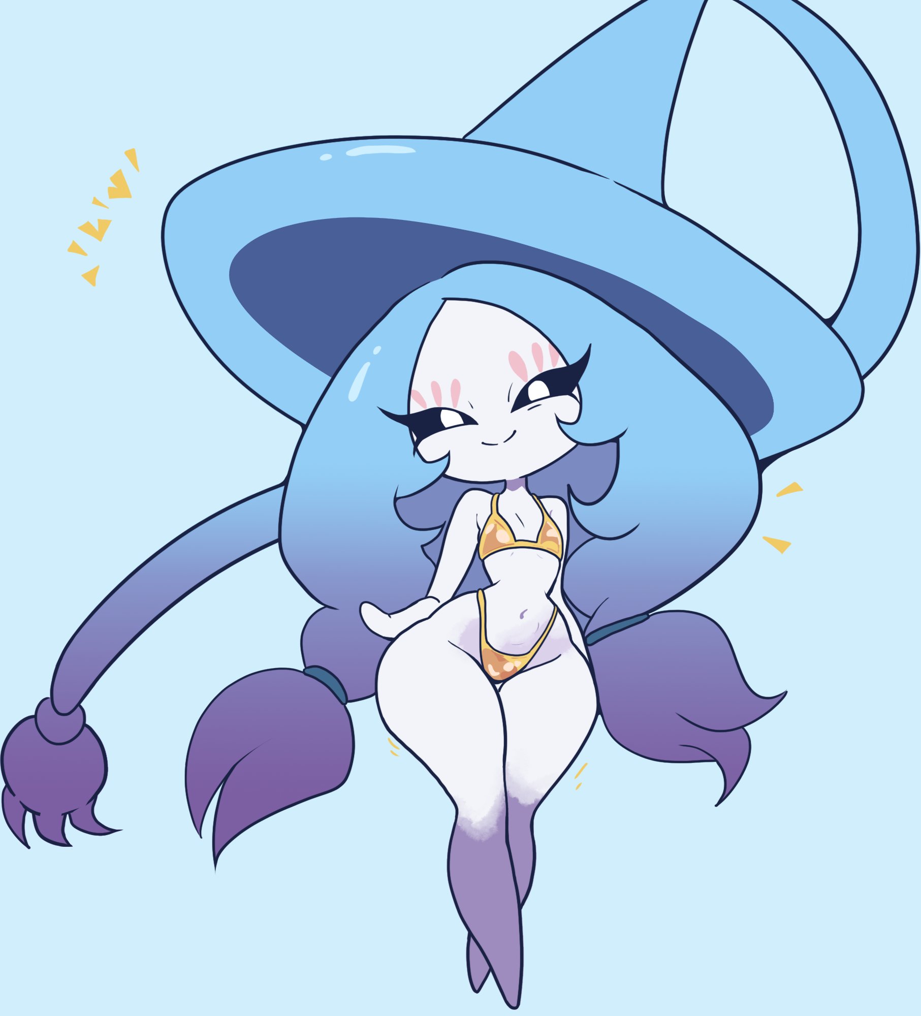 artist request, female, female only, golden bikini, golden week, hatterene, navikyu, pokemon, pokemon (species), tagme