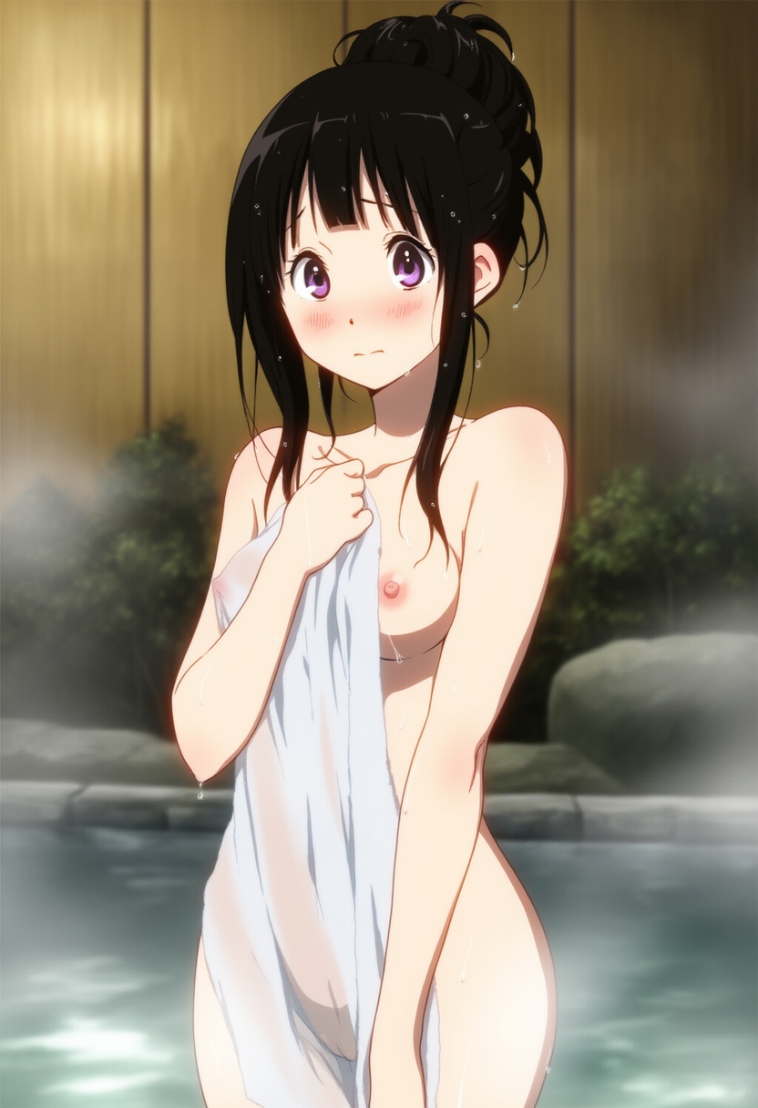 aerolae ai_generated breasts chitanda_eru hyouka naked_female nipples nude_female pussy vagina