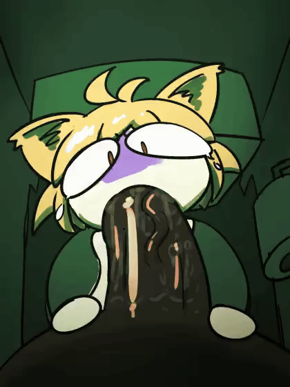 algob4v algov4b all_the_way_to_the_base animal_humanoid animated bathroom blowjob cat_ears dark-skinned_male dark_skin deepthroat deepthroat_no_hands facefuck fellatio looping_animation neco-arc no_sound oral pov public_restroom short_hair shorter_than_30_seconds tears toilet
