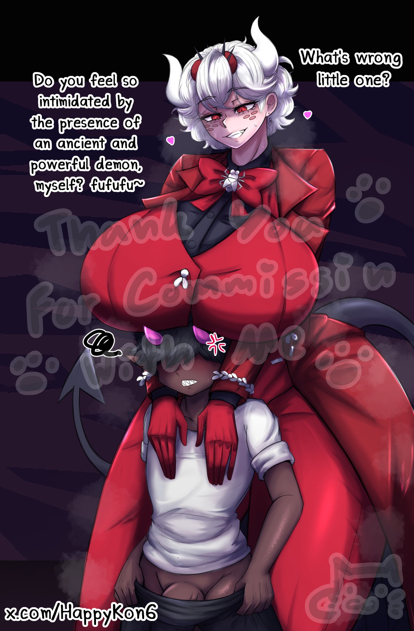 beelzebub (helltaker), dark-skinned male, happykon, helltaker, imp, tagme