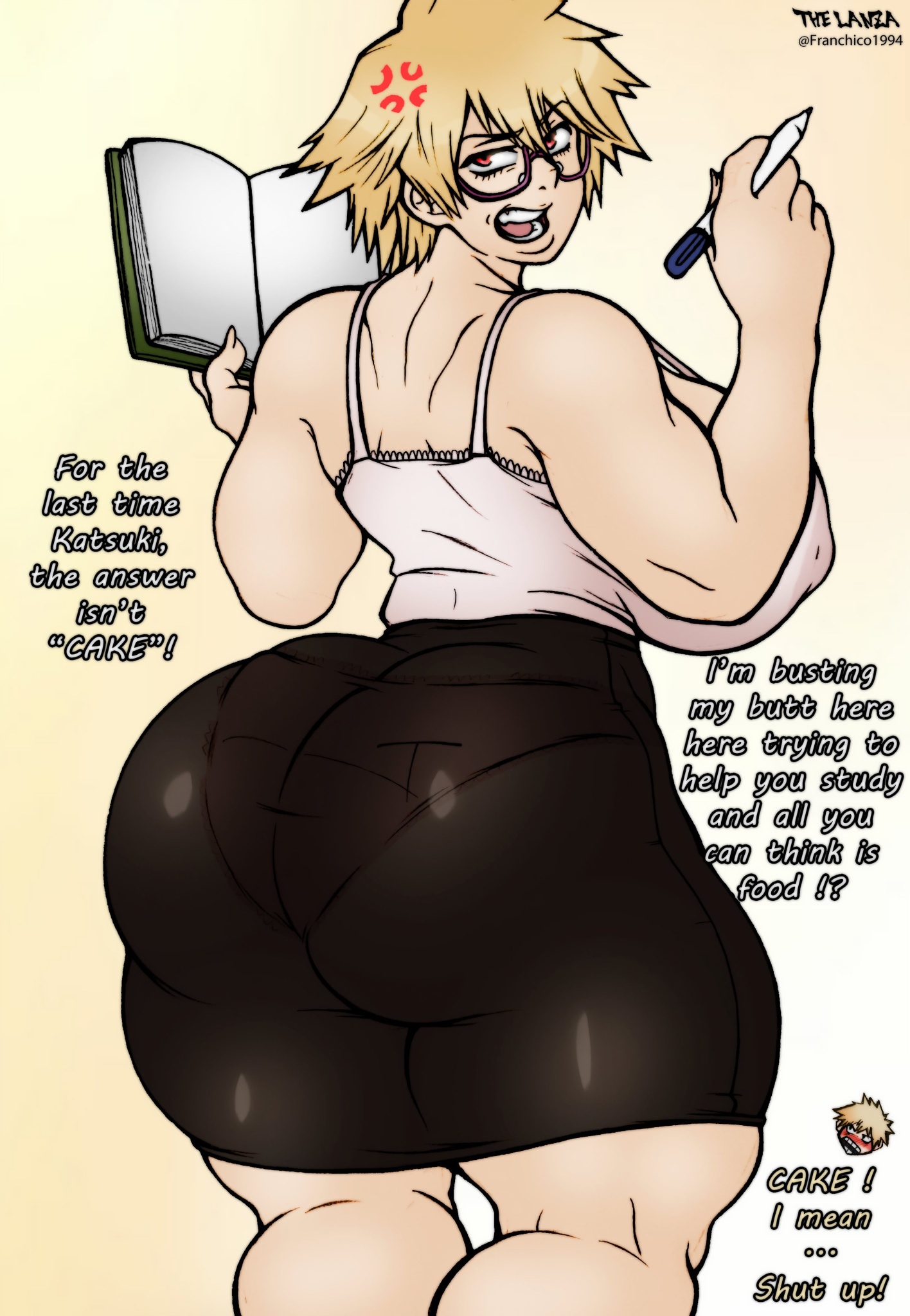 blonde, blonde female, blonde hair, blonde hair female, blonde-haired female, female, franchico1994, incest, incest (lore), mitsuki bakugou, mother and son, my hero academia, tagme, yellow hair, yellow hair female