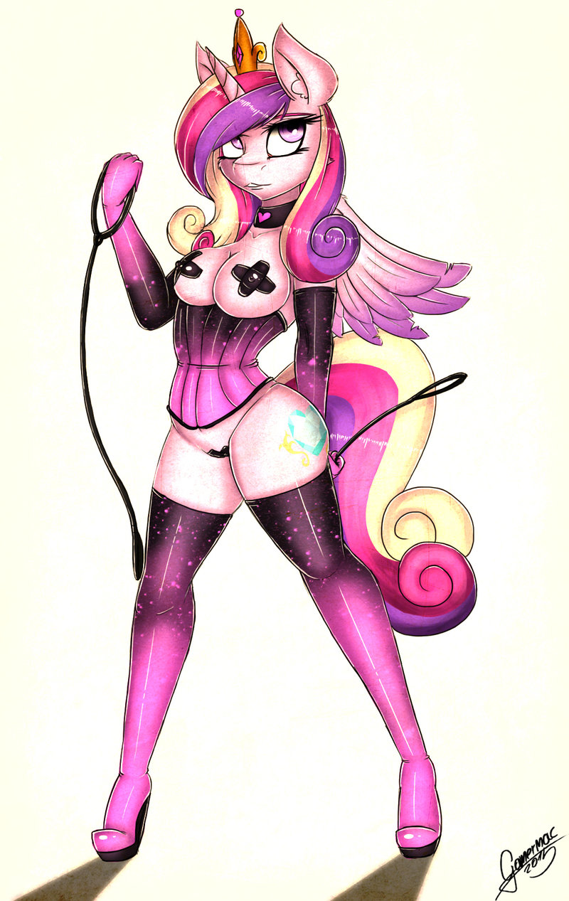 alicorn anthro black_panties boots female female_only friendship_is_magic fur furry gamermac high_heels my_little_pony panties princess_cadance_(mlp) solo standing tagme