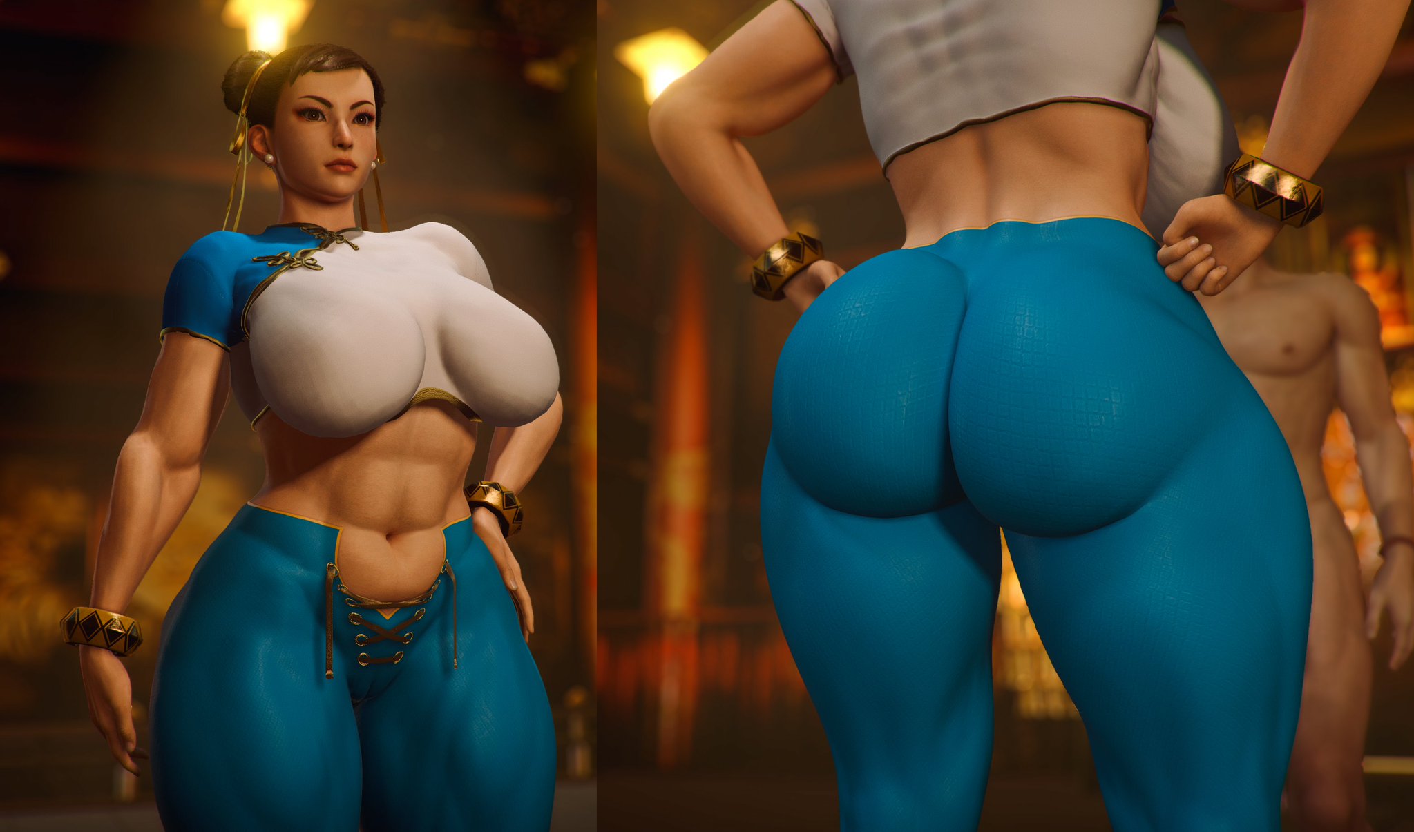 1girls, 3d, abs, alternate body type, asian, asian female, ass, big ass, big breasts, big thighs, breasts, capcom, chun-li, chun-li (street fighter 6), curvaceous, curvy, curvy figure, female, female abs, female only, hips, huge ass, huge breasts, huge thighs, large ass, large breasts, large thighs, light skin, light-skinned female, mature, mature female, muscular, muscular female, paag, slim waist, street fighter, street fighter 6, thick, thick hips, thick legs, thick thighs, thighs, urbanator, voluptuous, waist, wide hips, wide thighs