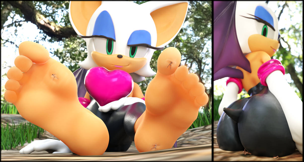 3d ass barefoot buttcrush feet feet_fetish feet_focus foot_fetish foot_focus giantess humanoid_feet micro rouge_the_bat soles sonic_(series) sonic_the_hedgehog_(series) toes worsesfm