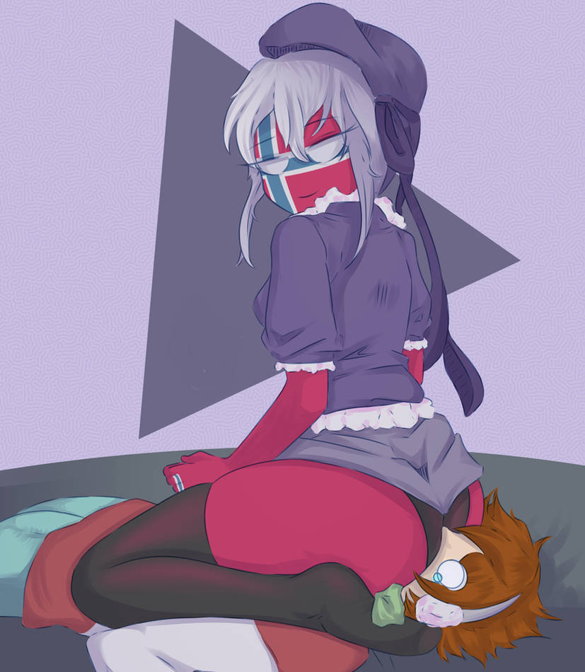 ass, countryhumans, countryhumans girl, facesitting, fartingturnsmeon, female, femdom, human, leggings, norway (countryhumans), tagme, thigh highs