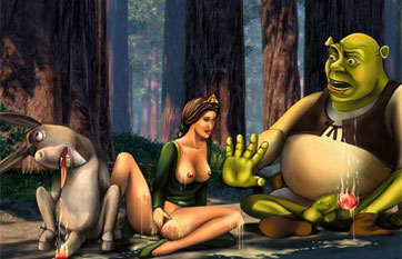 donkey donkey_(shrek) dreamworks equine fur human human_fiona mammal nipples ogre princess_fiona princess_fiona_(human) shrek shrek_(film) shrek_(series) zoophilia