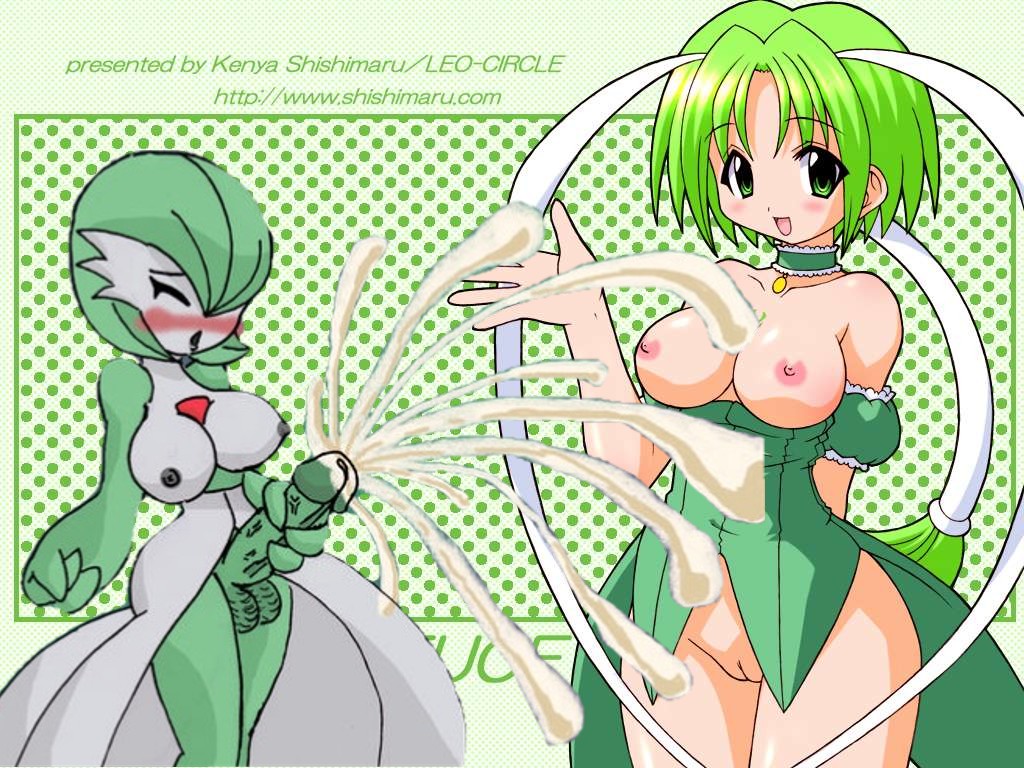 1futa 1girls breasts crossover cum edit female functionally_nude futa_gardevoir futanari gardevoir green_hair green_theme lettuce_midorikawa mew_lettuce nipples penis pokemon pokemon_(species) pokemon_rse pussy shishimaru_ken'ya tagme testicles tokyo_mew_mew