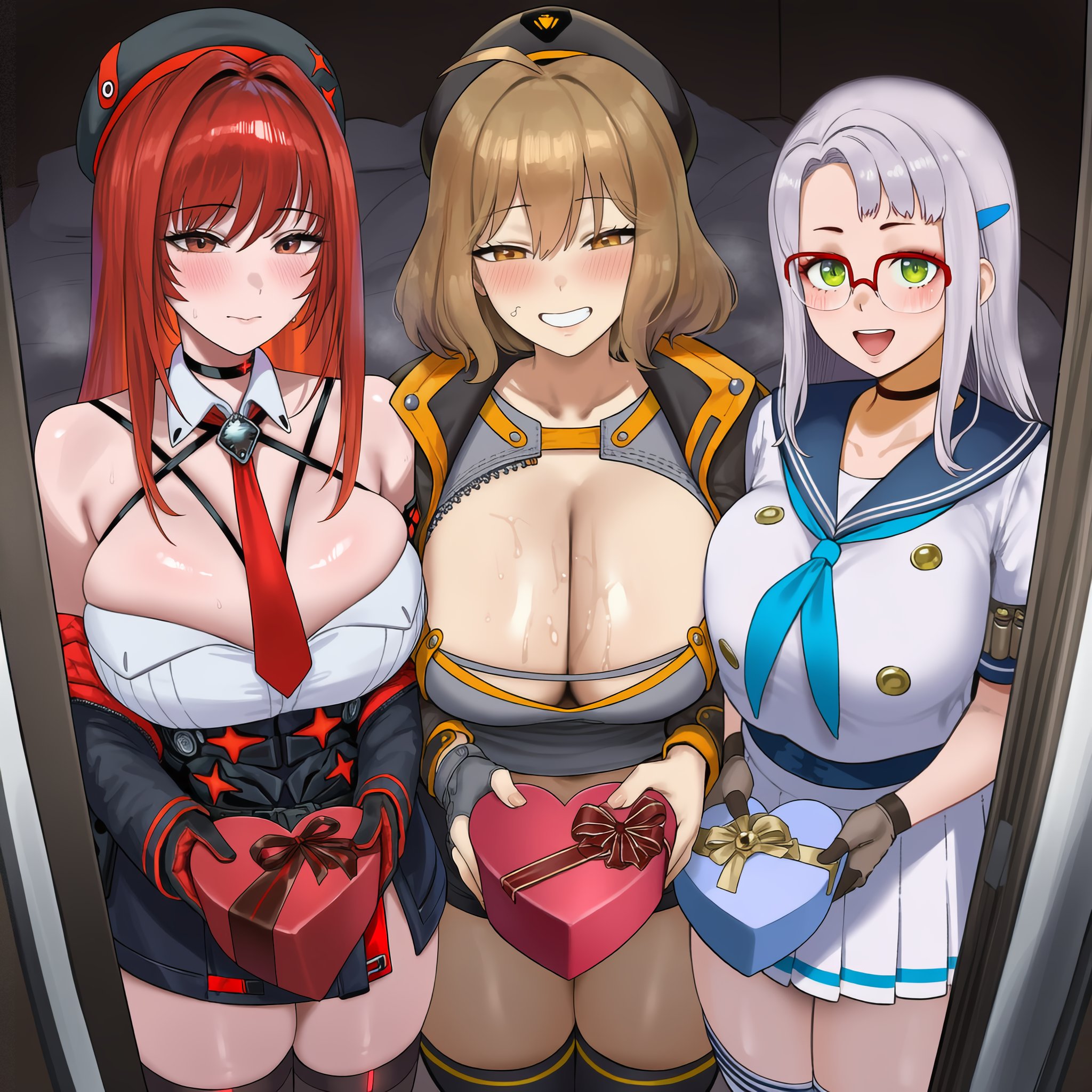 ai generated, anis (nikke), goddess of victory: nikke, neon (nikke), rapi (nikke), rapi (red hood) (nikke), shikicum69