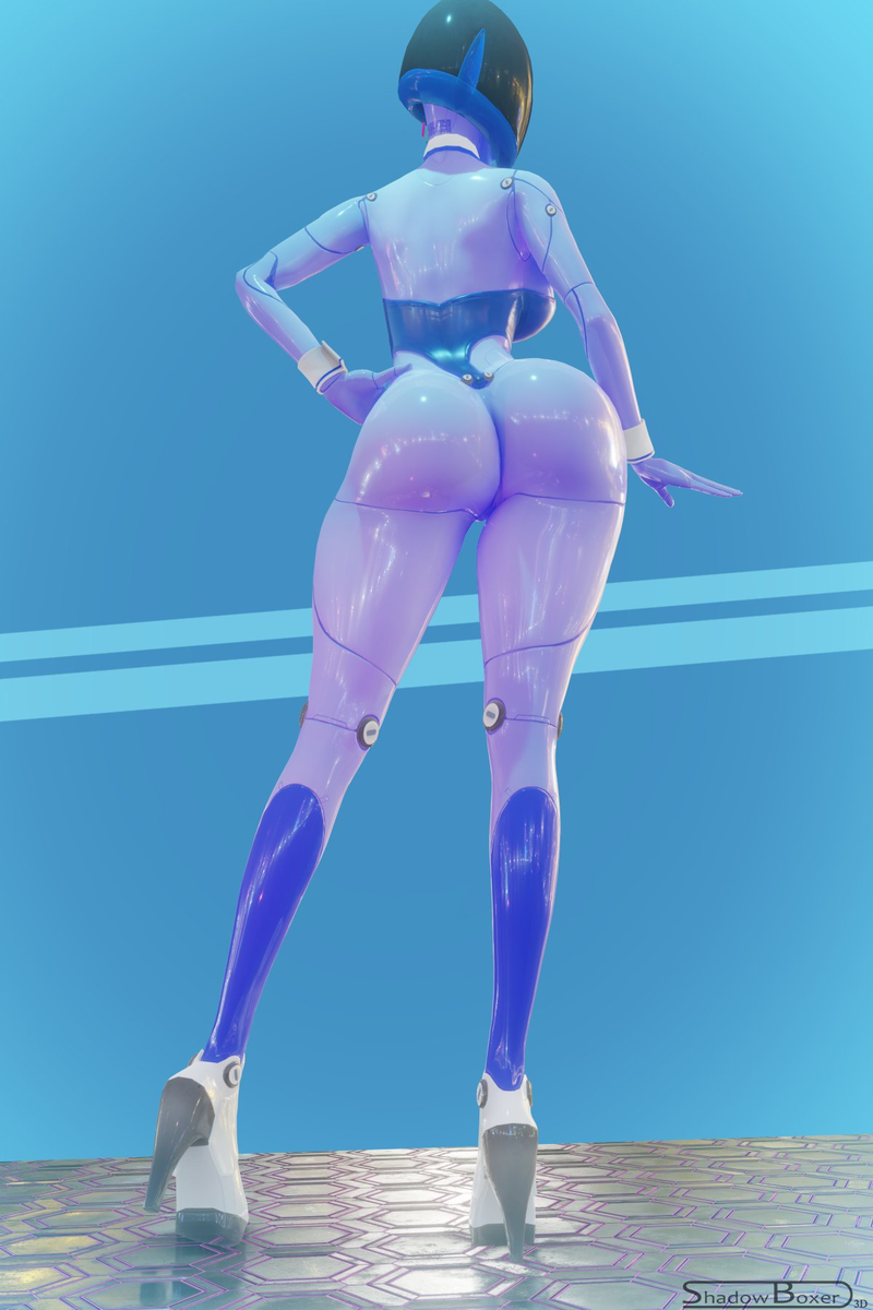 1girls android ass ass_focus big_ass curvy curvy_body curvy_female dat_ass demi_(subverse) fat_ass female pose robot robot_girl sexbot slim_waist subverse thick_ass thick_hips thick_legs thick_thighs thighs voluptuous