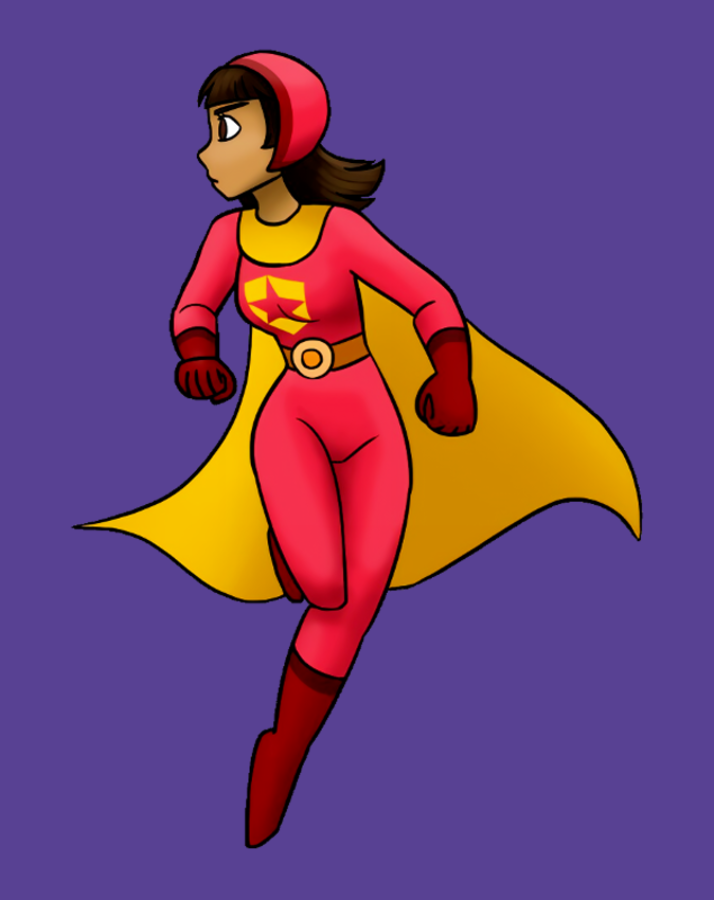 1girls aged_up becky_botsford female safe_for_work solo superheroine wordgirl