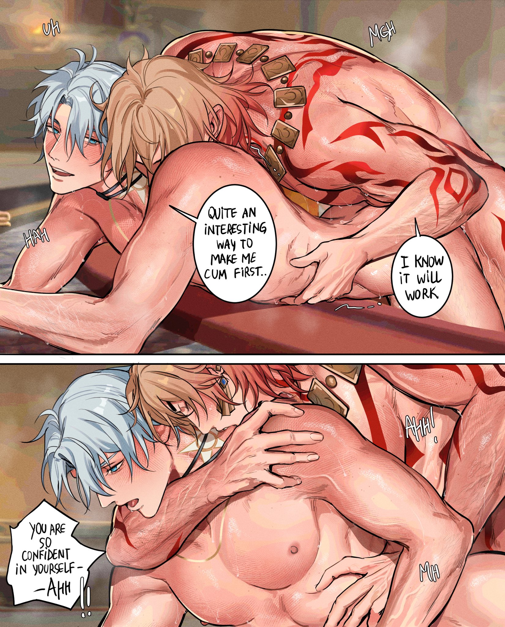 gay, gay anal, gay sex, honkai: star rail, male, male only, male/male, mydei (honkai: star rail), phainon (honkai: star rail), yaoi, yukaero4