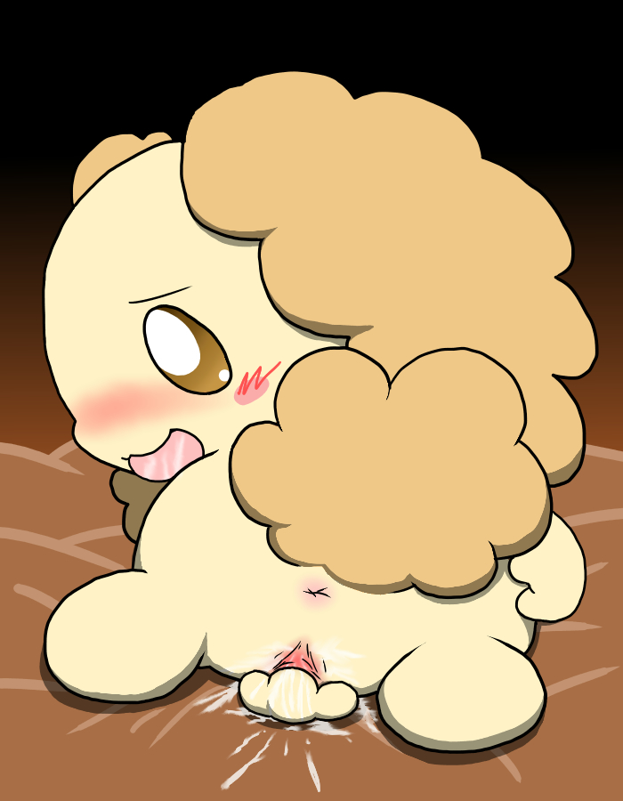 beady_eyes bed blush brown_eyes brown_fur canine chiffon_(cinnamoroll) cinnamoroll_(series) cocker_spaniel cute dog female feral fingering fluffy_fluffy_cinnamoroll fur japanese long_ears mammal masturbation sanrio short_fur solo tongue unknown_artist yellow_fur