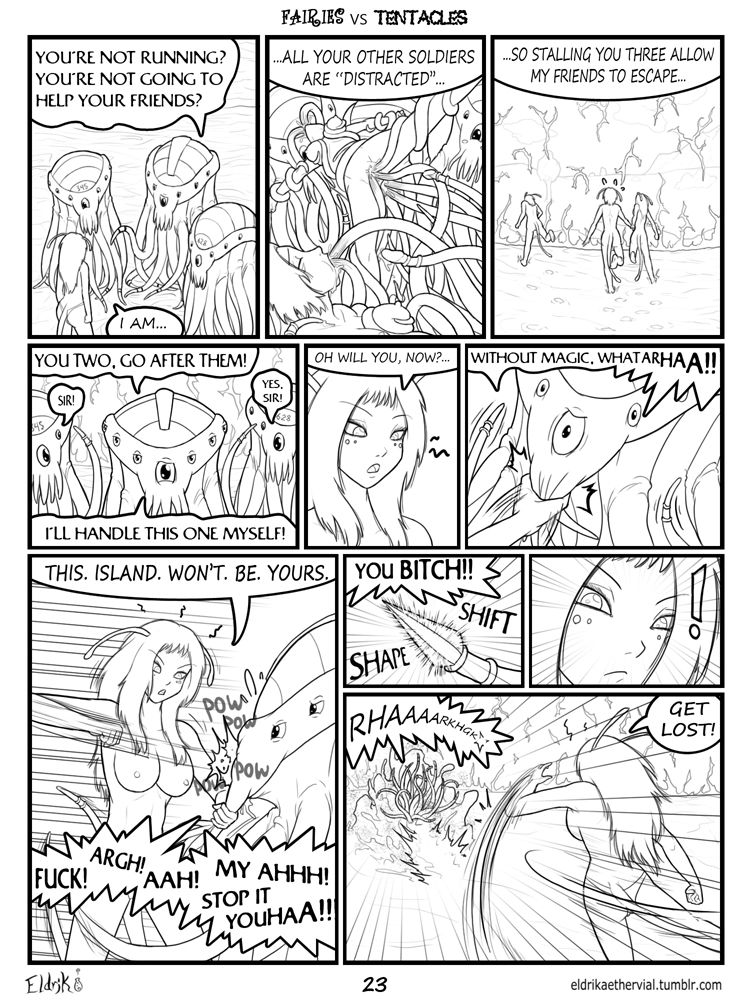 anal big_breasts bobbydando breasts clothing comic english_text fairies_vs_tentacles fairy fantasy forced hair long_hair nihallaks_(species) nipples nude owned page_23 panties pussy pussy_juice rape serious shapeshift short_hair tentacle tumblr_username underwear