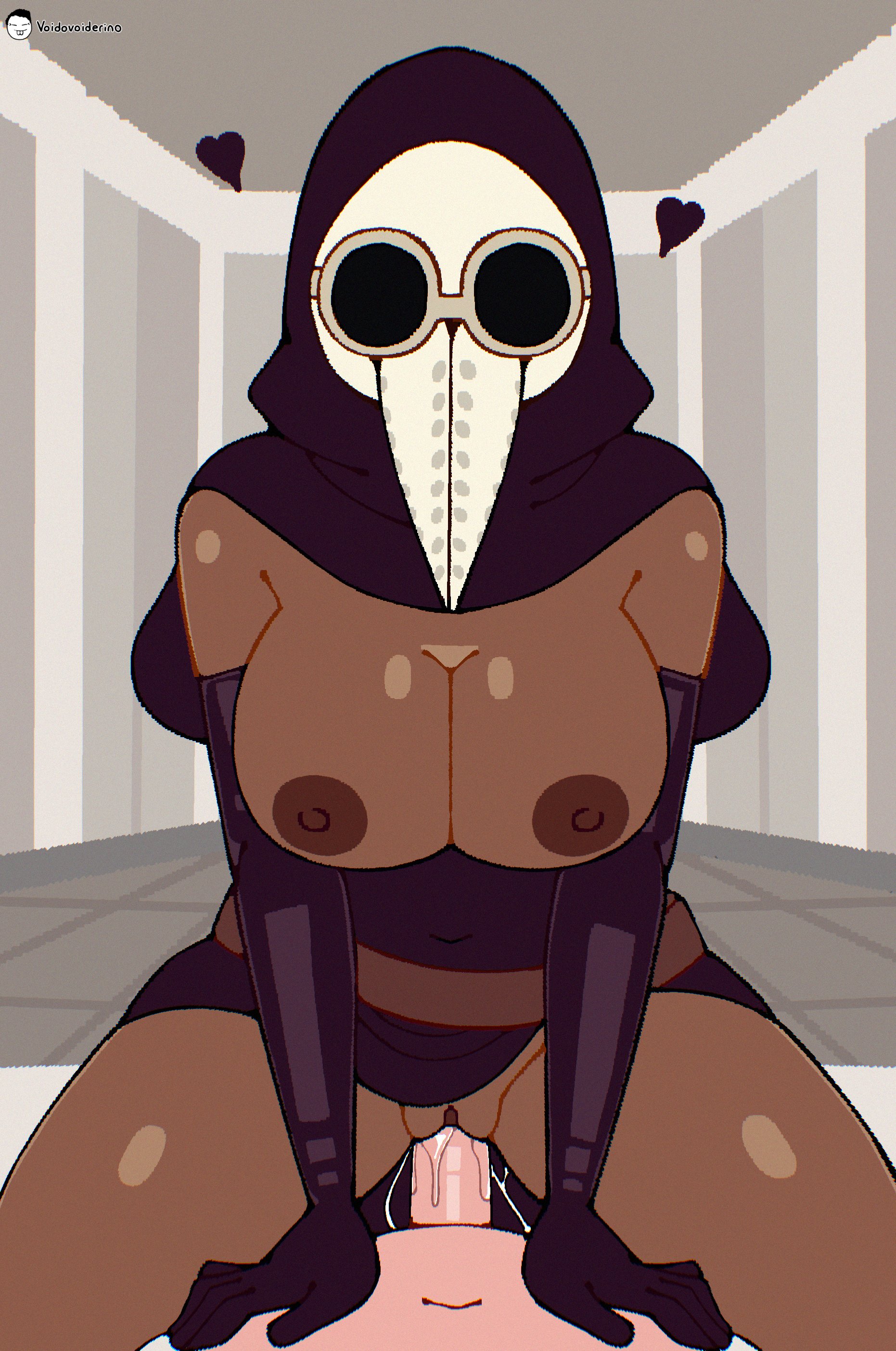 female, female only, plague doctor, plague doctor mask, sexy, sexy female, tenebria silens (voidovoiderino), voider (artist), voiderino, voidovoiderino