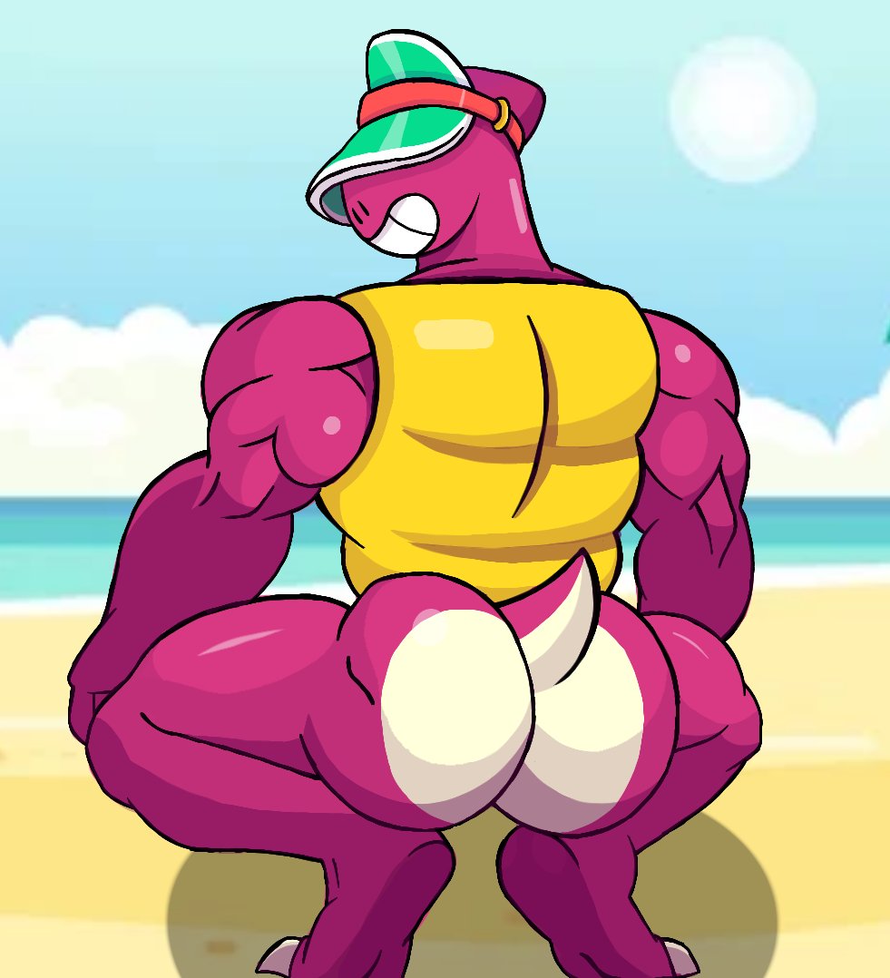 2024 ass big_ass big_butt brawl_stars broly_culo dinosaur doug_(brawl_stars) furry furry_only gay male male_only showing_ass supercell tagme