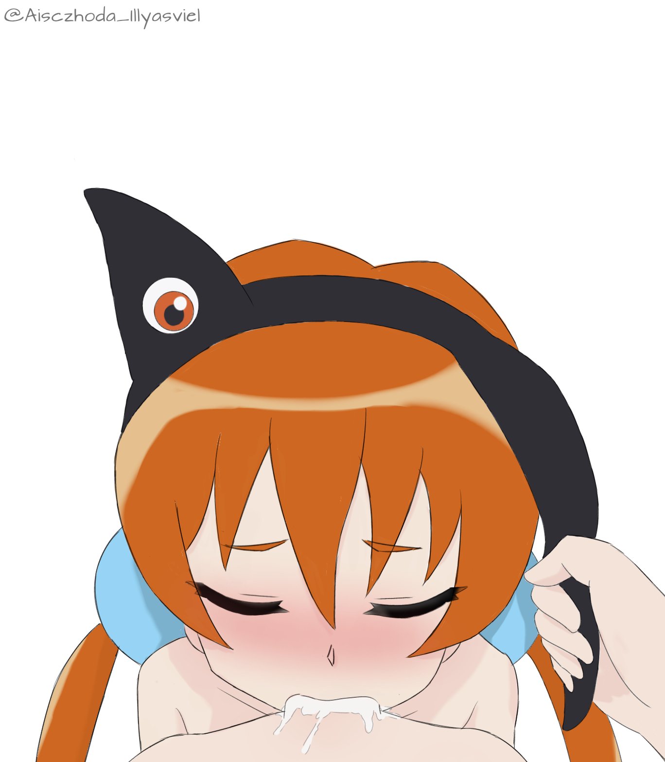 aisczhoda_illyasviel alisa_southerncross cum_in_mouth female keroro_gunsou oral oral_sex orange_hair