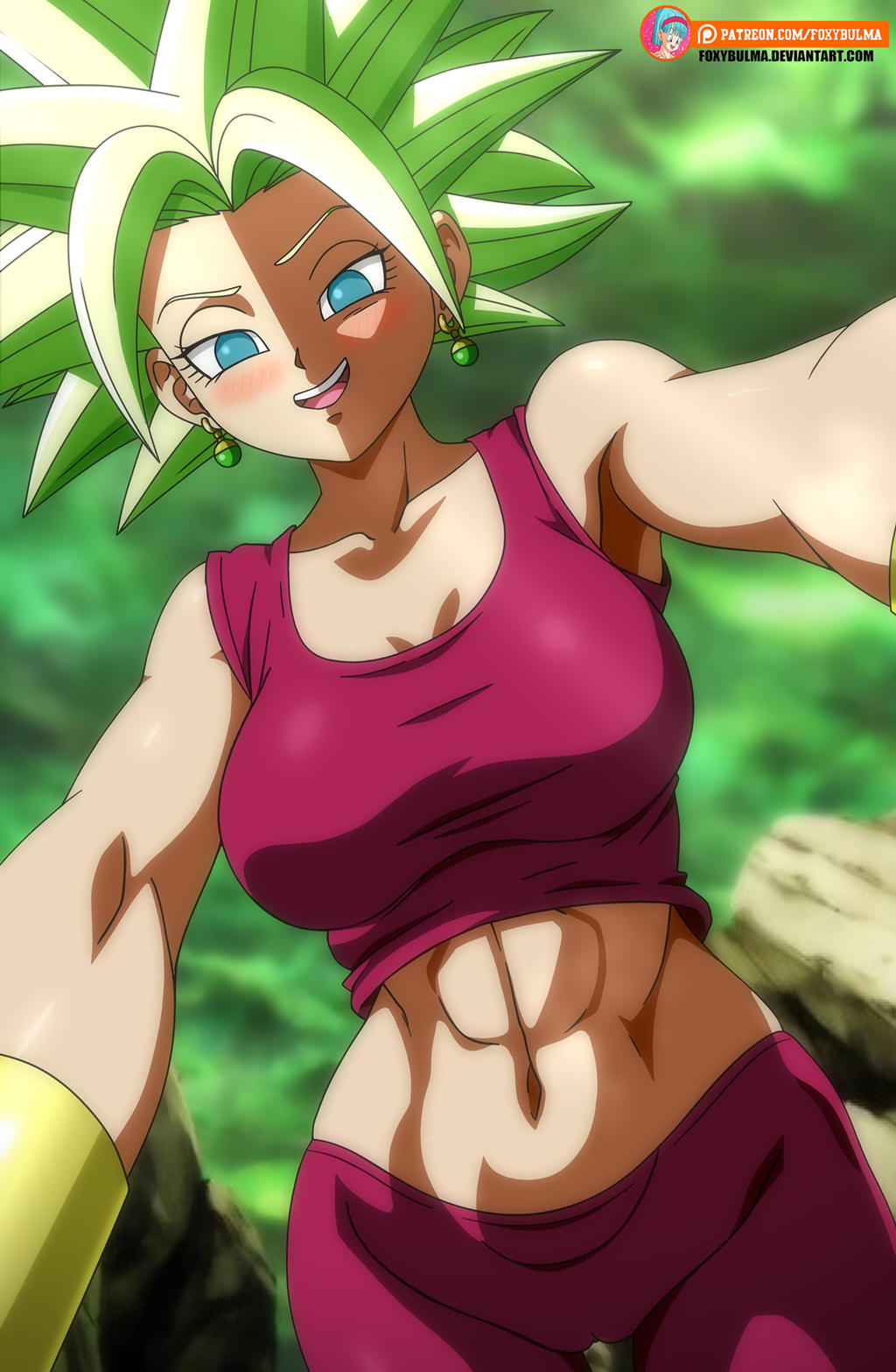 abs belly_exposed big_breasts blue_eyes blushing blushing_at_partner blushing_at_viewer blushing_female clothed clothed_female dragon_ball dragon_ball_super female first_person_perspective first_person_view foxybulma fusion fusion_character green_hair kafla kefla legendary_super_saiyan looking_at_partner looking_at_viewer looking_down on_top on_top_of on_top_of_another on_top_of_viewer open_mouth pinned pinned_down pinned_to_floor pinned_to_ground pinning_down point_of_view potara_earrings potara_fusion pov seductive seductive_body seductive_eyes seductive_gaze seductive_look seductive_mouth seductive_smile shonen_jump shounen_jump smiling_at_another smiling_at_partner smiling_at_viewer submissive_pov super_saiyan tagme toei_animation