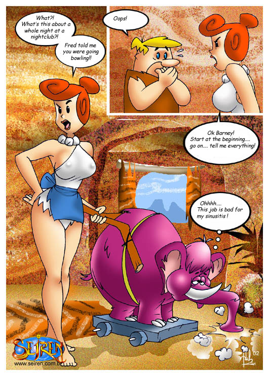 barney_rubble comic female hanna-barbera human male os_fuckstones seiren the_flintstones wilma_flintstone