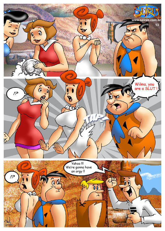 barney_rubble betty_rubble comic female fred_flintstone george_jetson hanna-barbera human husband_and_wife jane_jetson male seiren swingers the_flintstones the_jetsons wilma_flintstone