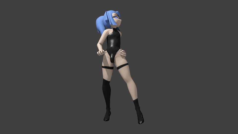 costume femboy highheels kenny_diver leotard lunars male penguin