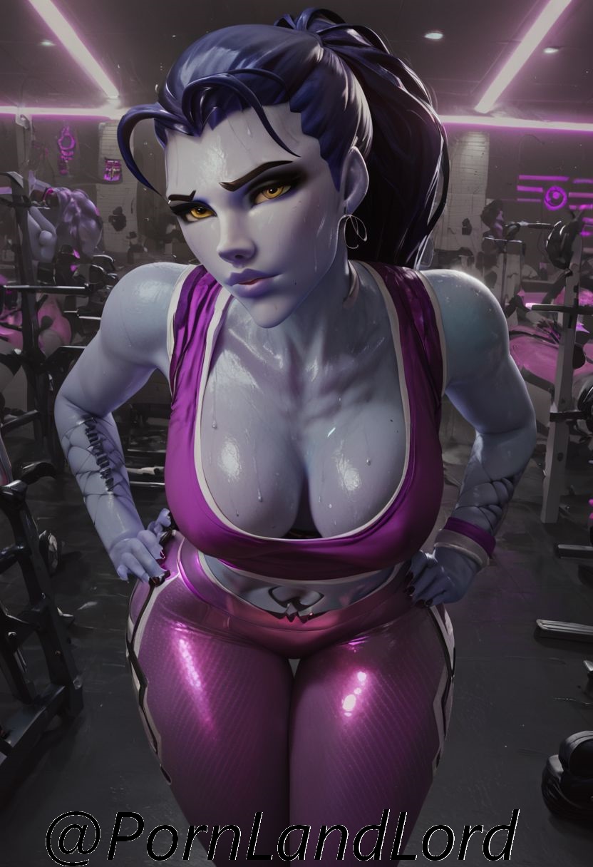 ai generated, amelie lacroix, ass, big ass, big breasts, big butt, breasts, female, overwatch, overwatch 2, thick ass, thick thighs, widowmaker