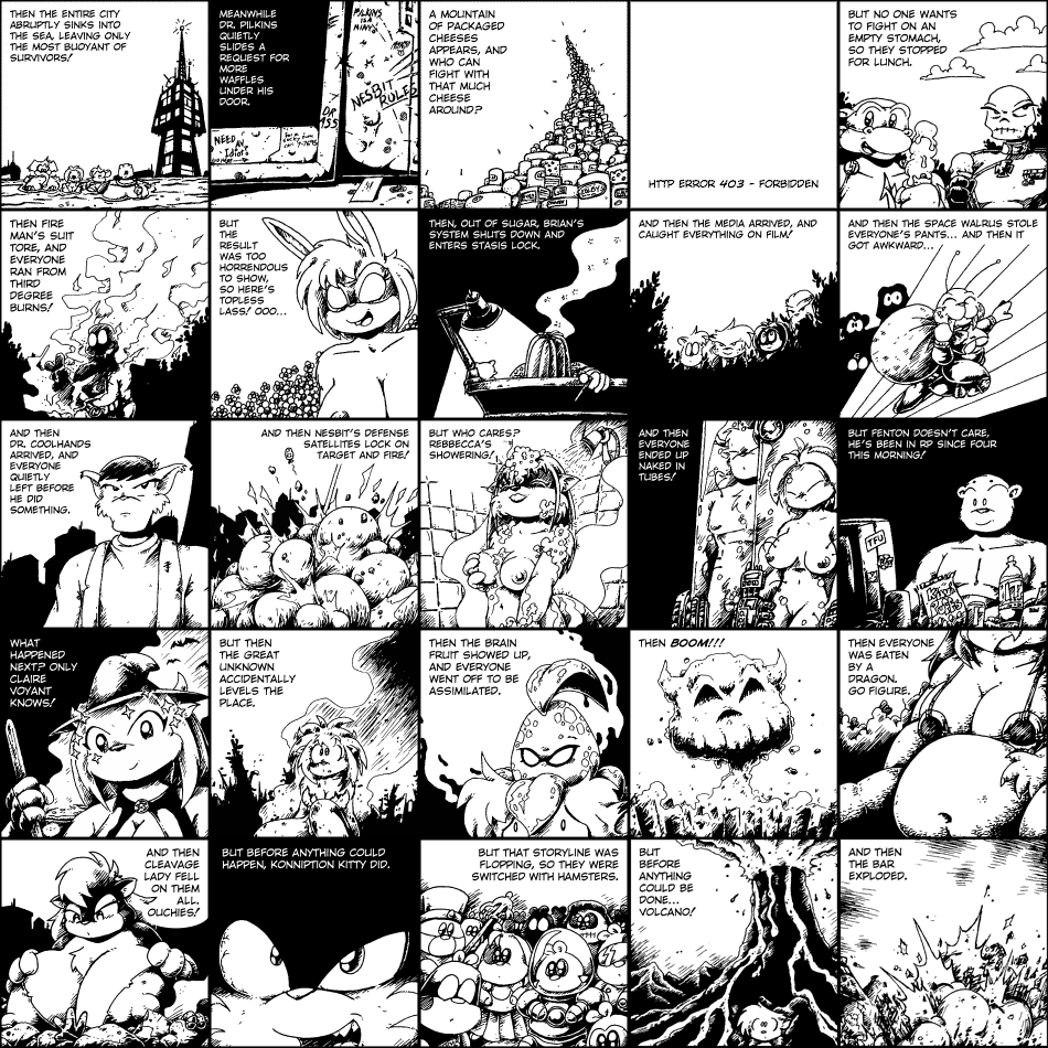 anthro areola big_breasts black_and_white breasts buxom_gal cleavage clothed clothing comic dragon drake_fenwick english_text erect_nipples female hair hamster hat hippopotamus huge_breasts lagomorph male mammal mask mighty_yak monochrome nipples nude rabbit raccoon rebecca_valentine rodent shower skunk superhero supermegatopia supervillain text topless witch_hat