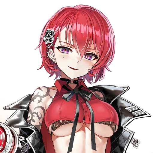 bangs big_breasts black_jacket black_ribbon bra choker ear_piercing earrings exposed_bra female female_focus female_only game_cg hair_behind_ear hair_between_eyes hair_ornament head_tilt high_collar jacket janghwa_(last_origin) lace-trimmed_bra lace_trim last_origin looking_at_viewer mole mole_under_eye neck_ribbon oerba_yun_fang one_shoulder_exposed open_mouth piercing purple_eyes red_hair red_shirt ribbon short_hair short_shirt skimpy skimpy_clothes smile smiling smiling_at_viewer taesi tattoo tattoo_on_arm tattooed_arm transparent_background underboob