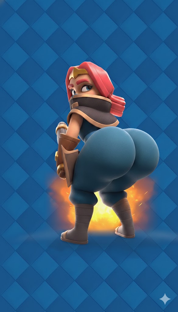 ai assisted, ai generated, ass, ass focus, big ass, big butt, boss bandit (clash royale), butt focus, clash (series), clash royale, fat ass, fat butt, female, female focus, female only, huge ass, huge butt, massive ass, massive butt, solo, solo female, solo focus, thick, thick ass