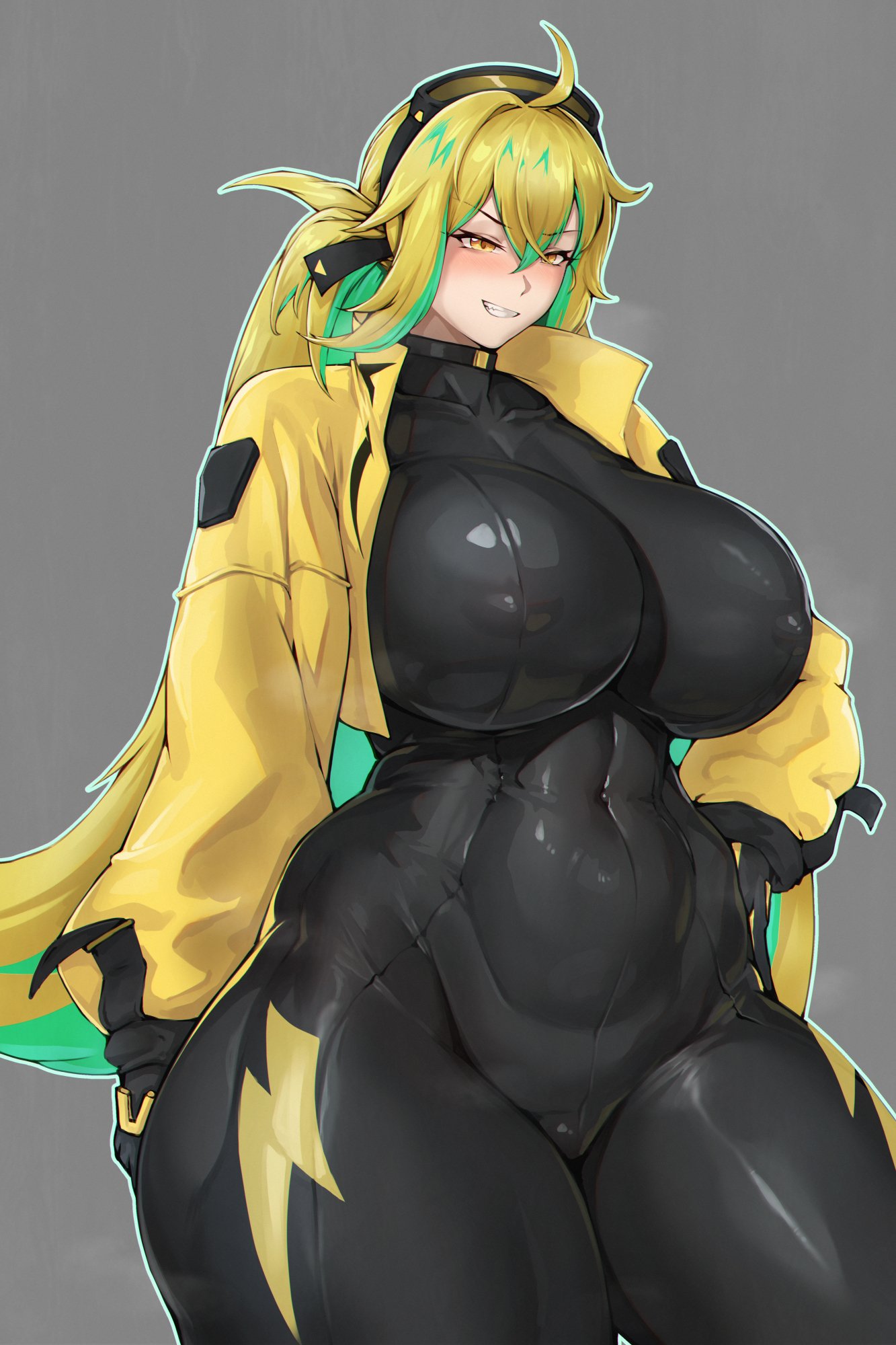 1girls bodysuit character_request huge_breasts tagme zer0artzer0