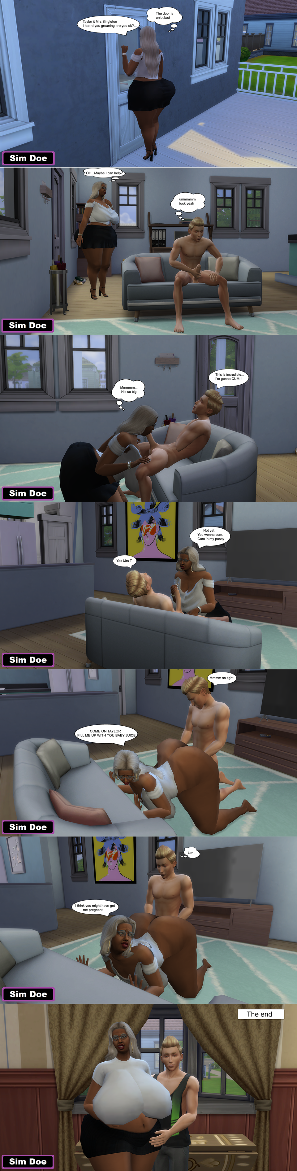 3d age_difference begging_for_cum big_ass big_breasts big_cock big_dick black_female blowjob caption caught_masturbating comic comic_page comic_strip cum_in_pussy cum_inside dark-skinned_female dark_skin day dialogue doggy_style doggy_style_position doggystyle_position ebony edging english english_text female femdom gilf grandma grandmother granny handjob huge_ass huge_boobs huge_breasts human human_female human_male impregnation indoors interracial jacylnn_singleton(sim_doe) light-skinned_male light_skin long_hair male male/female massive_ass massive_boobs massive_breasts massive_tits masturbating masturbation naked naked_male nude nude_male old_woman older_female original_characters pregnancy pregnant pregnant_belly pregnant_female saggy_breasts sex_from_behind sims sims4 sims_4 size_differenc size_difference speech_bubble speech_bubbles submissive_male taylor_singleton(sim_doe) the_sims the_sims_4 thick_ass thick_thighs thought_bubble white_hair younger_male